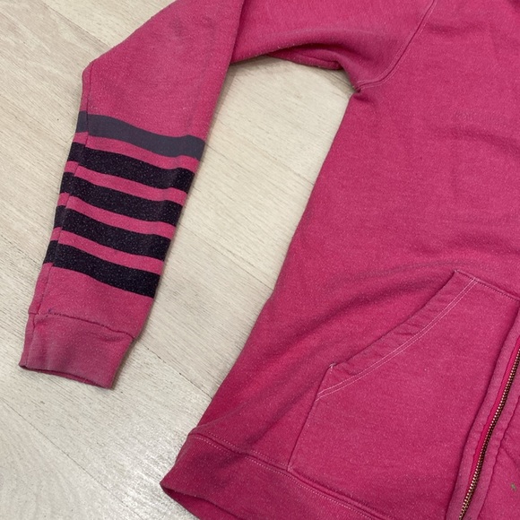 💕 Free City Pink Zip-Up Hoodie - Size 2 - Picture 4 of 6